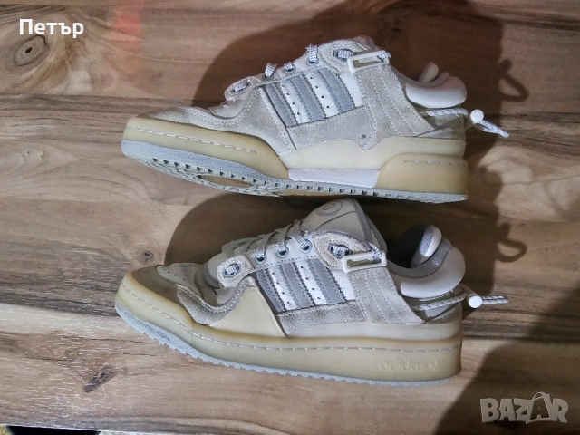 Adidas x Bad Bunny Forum Buckle Low "White" Sneakers, размер 39 ⅓, снимка 3 - Маратонки - 52482806