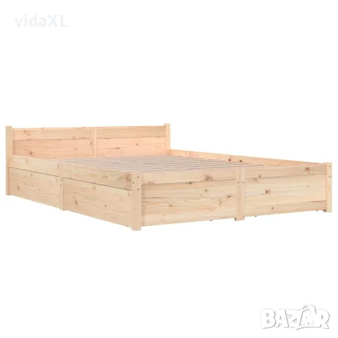 vidaXL Рамка за легло с чекмеджета, 120x200 см, снимка 4 - Спални и легла - 56146653