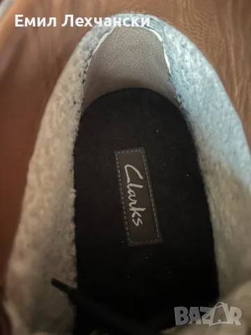 Обувки Clarks 43 номер, стелка 27,5, естествена кожа, гумен борд, снимка 7 - Мъжки боти - 48816345