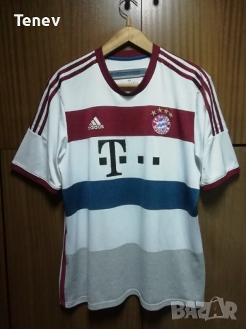 Bayern Munich Lahm Away 2014 2015 Adidas XL оригинална тениска фланелка екип Байерн Мюнхен Лаам , снимка 2 - Тениски - 52852191