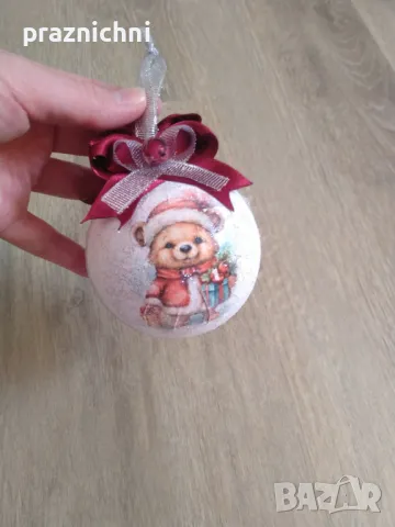 Коледни топки ръчна изработка , снимка 2 - Коледни подаръци - 48049616