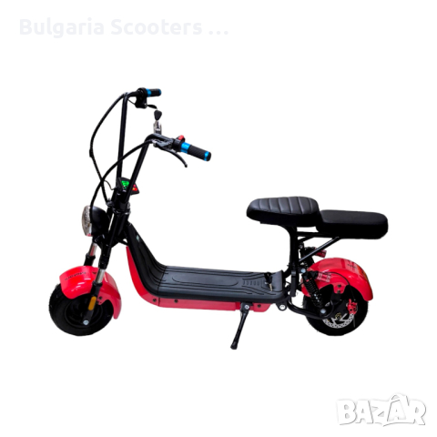 Електрически скутер mini Harley с двойна седалка 1200W - Red, снимка 1