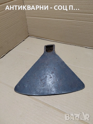 Соц Стара Ръчно Кована Мотика 1.400кг. НОМЕР 1630., снимка 6 - Антикварни и старинни предмети - 54168953