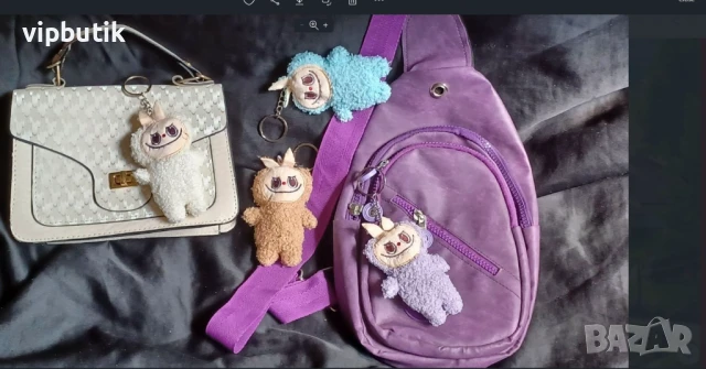 2 бр чанта или раница и кукла ла бубу, снимка 2 - Раници - 50836427