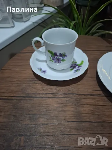 Тройни сетове баварски порцелан, снимка 3 - Чаши - 49889034