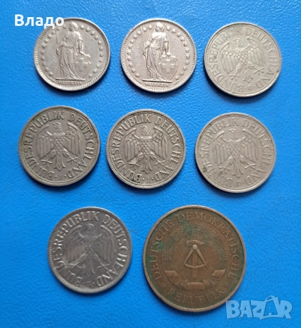 Лот германски марки и швейцарски франкове, снимка 4 - Нумизматика и бонистика - 51644689