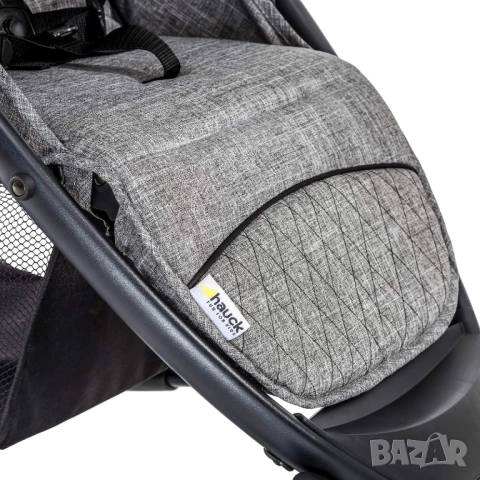 3 в 1 Бебешка Количка - Hauck Malibu 4 Trio Set H-14608, Столче за Кола и Кош за Новородено, Сива!, снимка 10 - Детски колички - 52361051