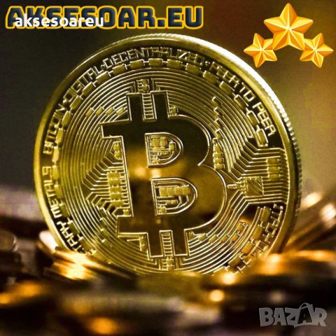 Позлатена биткойн монета за колекция сувенири за познавачи на Bit Coin криптовалутата метална физиче, снимка 15 - Нумизматика и бонистика - 42191792
