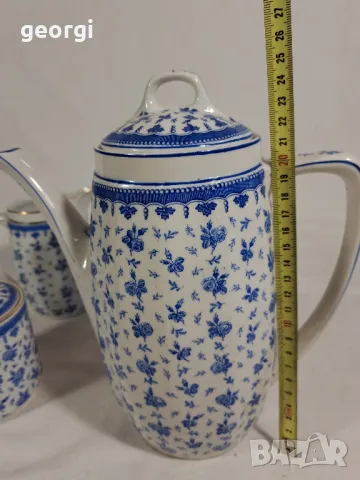 немска порцеланов сервиз KPM синя роза   10/5, снимка 8 - Сервизи - 48336897