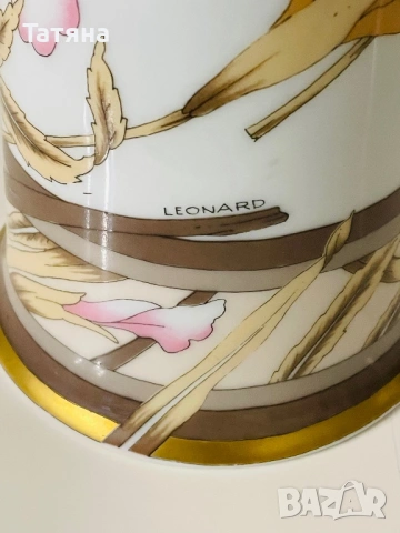 Немска порцеланова ваза от HUTSCHENREUTHER AND LEONARD, 28 см, снимка 10 - Вази - 53145458