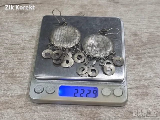 Масивни сребърни обеци, снимка 9 - Обеци - 55888913