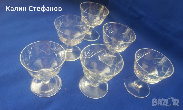 Кристални чашки, столче, гравюра, ликьор, ракия, коняк, концентрат, снимка 5 - Чаши - 32091026