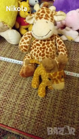 Плюшени играчки - жирафи - мече - еленче - милка крави и др 16бр., снимка 17 - Плюшени играчки - 29335844