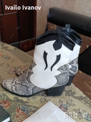 Дамски кожени ботушки, снимка 3 - Дамски ботуши - 54039803