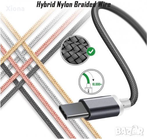Кабел Type C с удължен  (дълъг) конектор (порт) 10 мм, снимка 3 - USB кабели - 31978316