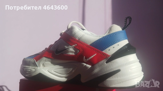 Дамски маратонки Nike M2K Tekno White Black Orange (Women's), снимка 2 - Маратонки - 52467087