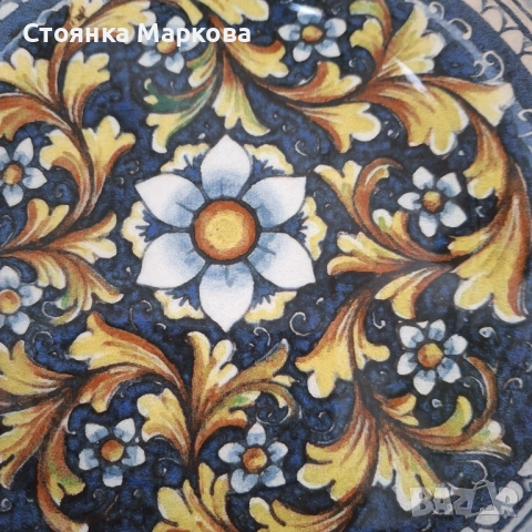 Голяма чиния-Ceramica Salerno-Италия, снимка 2 - Декорация за дома - 52996936
