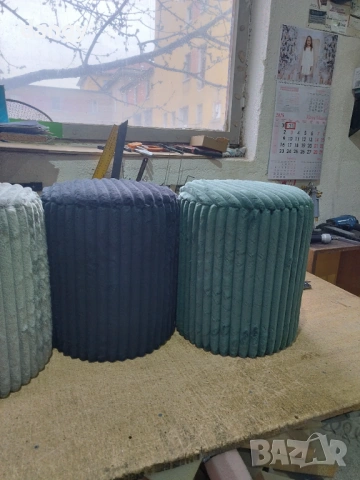 Кръгли табуретки, снимка 8 - Дивани и мека мебел - 49010938