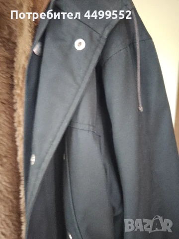 Шуба от импрегниран шлиферен плат със сваляща се подплата от агнешка кожа , снимка 15 - Якета - 51074985