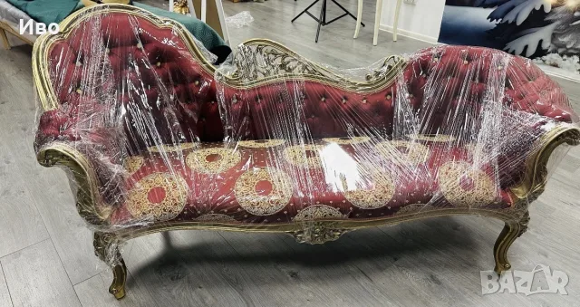 Луксозна барокова лежанка, снимка 2 - Дивани и мека мебел - 56435521