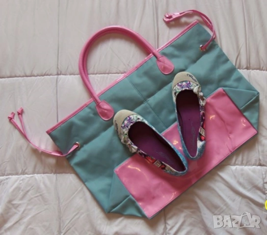 Ed Hardy оригинален сет чанта и обувки, снимка 2 - Дамски ежедневни обувки - 54350701