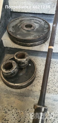 Олимпийски лост с тежести, снимка 2 - Фитнес уреди - 52031660