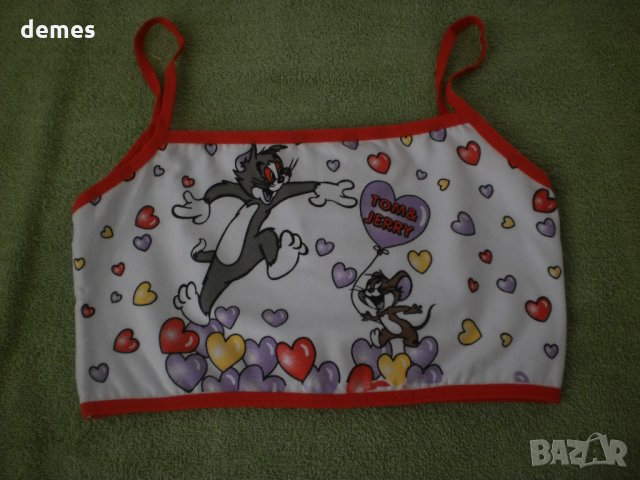 Детско бюстие за момиче с ефектна щампа, ново, снимка 2 - Детско бельо и бански  - 30944749