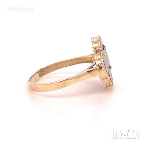 Златен дамски пръстен Van Cleef 2,81гр. размер:56 14кр. проба:585 модел:5058-1, снимка 2 - Пръстени - 52629509