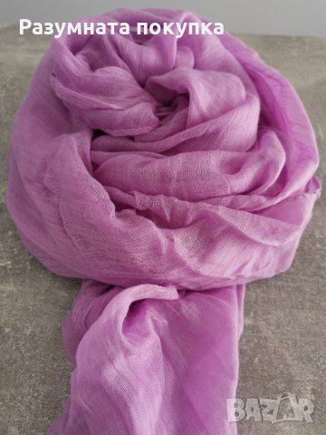 Дамски шалове от памук и лен, снимка 6 - Шалове - 31988286