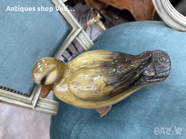 Керамична фигура на патица №7658 , снимка 2 - Антикварни и старинни предмети - 52583241