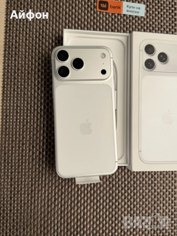 НОВ! 512Gb *ЛИЗИНГ* iPhone 17 Pro Max Silver / ГАРАНЦИЯ Айфон, снимка 3 - Apple iPhone - 55738064