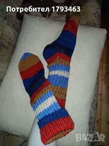 ръчно плетени чорапи размер 38, снимка 1 - Други - 38593082