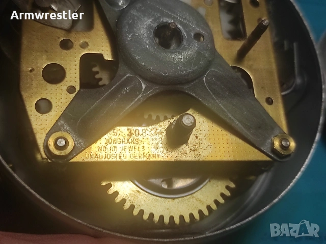 Ретро Немски Механичен Часовник Будилник Junghans, снимка 7 - Антикварни и старинни предмети - 54000868