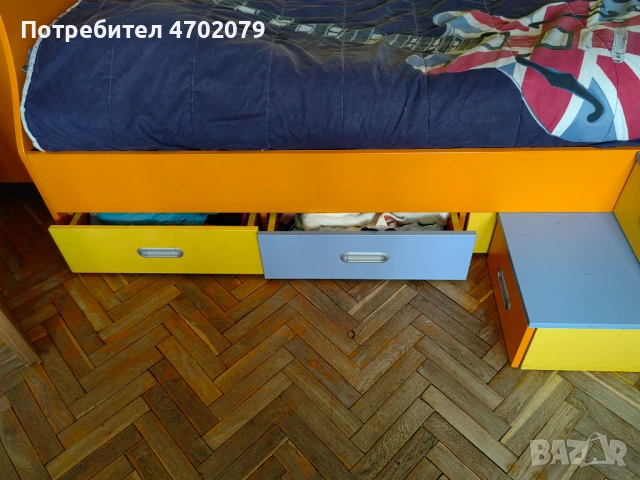 Двуетажно легло и гардероб, снимка 4 - Спални и легла - 53017567