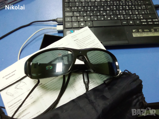 1080p full hd camera spy glasses шпионски очила с камера НАМАЛЕНА ЦЕНА, снимка 1