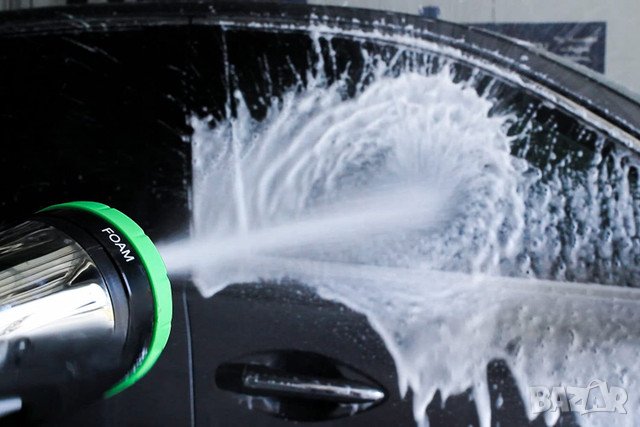 Воден пистолет 4 в 1 със резервоар за пенообразуване, снимка 2 - Други стоки за дома - 39639489