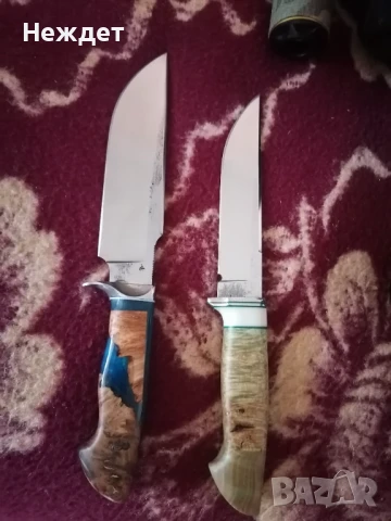 Нож от кована танкова шпилка. , снимка 7 - Ножове - 50675234