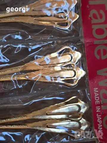 позлатени японски вилички за торта 18/2, снимка 3 - Форми - 47386798