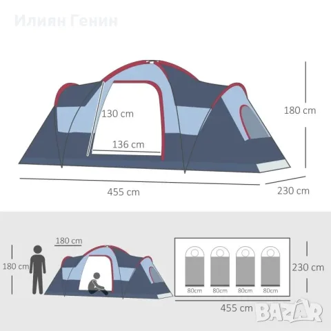 Къмпинг палатка Outsunny , снимка 8 - Палатки - 55957005