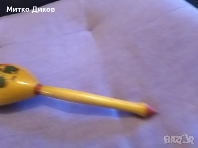 Сувенирна ръчно рисувана дървена лъжица 19см нова от соца, снимка 4 - Декорация за дома - 49442263