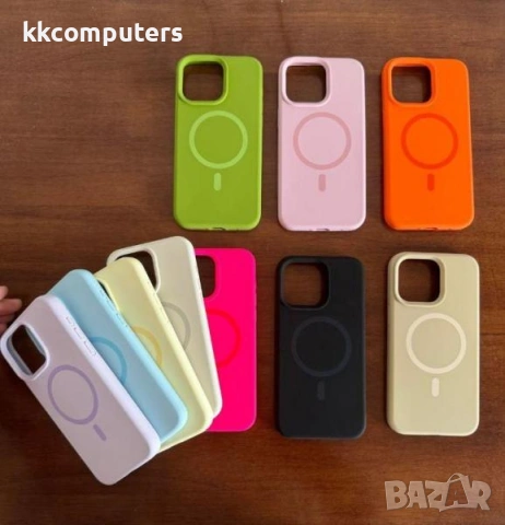 Калъф Liquid Silica MagSafe за iPhone 17 6.3 / Розов / + Протектор Баркод : 3133500, снимка 3 - Калъфи, кейсове - 53106093