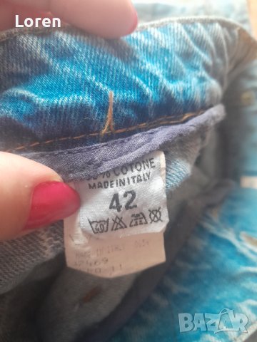 💙🌸Rossodisera🌸💙Италианска бутикова дънкова мини поличка уникат много интересен модел, снимка 12 - Поли - 42074983