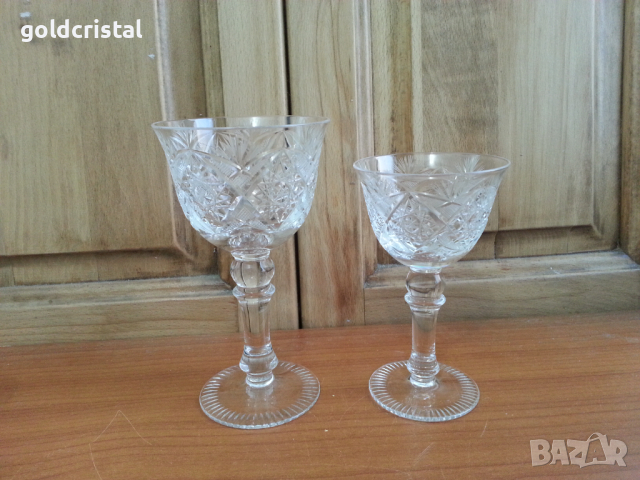 Кристални чаши, снимка 12 - Антикварни и старинни предмети - 35858464