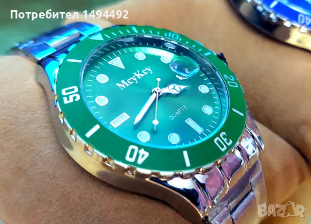 Бизнес часовник 3 цвята, снимка 8 - Мъжки - 48421205