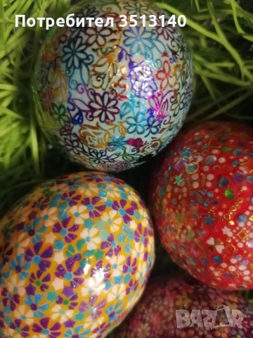 5 бр. уникално декорирани великденски яйца, снимка 2 - Декорация за дома - 53115083