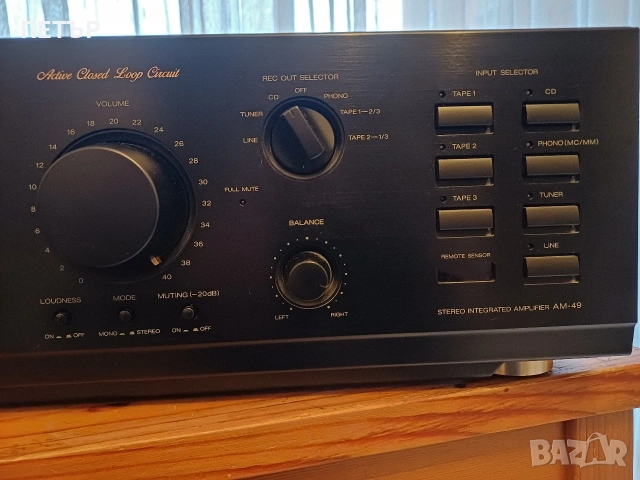 AKAI AM 49 .42.5x15.6.x37.см 12кг . 8 Ohm 2 x 120 w.4 Ohm 2 x 180 w, снимка 6 - Ресийвъри, усилватели, смесителни пултове - 53255362