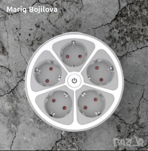 🔌Кръгъл разклонител Muhler с ключ 5 гнезда , снимка 3 - Други стоки за дома - 53204537