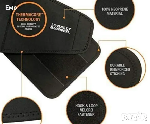 Колан за отслабване с неопрен и сауна ефект - Lose Belly Fat, снимка 4 - Спортна екипировка - 48074013