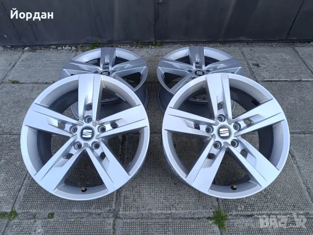ОРИГИНАЛНИ джанти 17 ' цола 5х112 Сеат / SEAT VW AUDI 57,1 5x112, снимка 3 - Гуми и джанти - 50009356