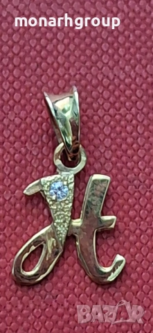 Златна висулка, снимка 2 - Колиета, медальони, синджири - 51884754